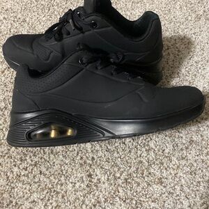 Skechers Women's UNO Stand On Air Lace Up Shoes Blk #73690 Size:7 111C